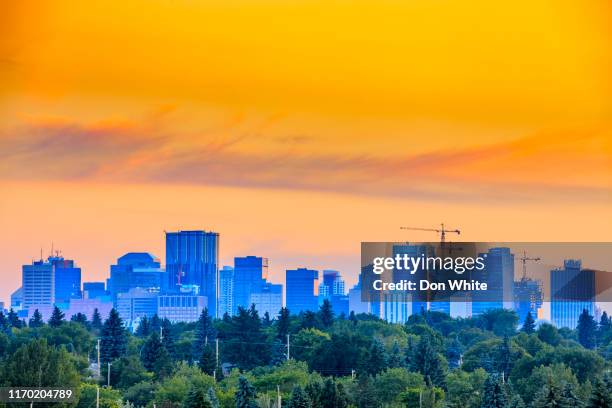 edmonton city in alberta canada - edmonton stock-fotos und bilder