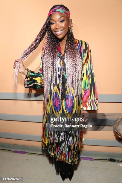 Brandy attends Black Girls Rock 2019 Hosted By Niecy Nash at NJPAC on August 25, 2019 in Newark, New Jersey.