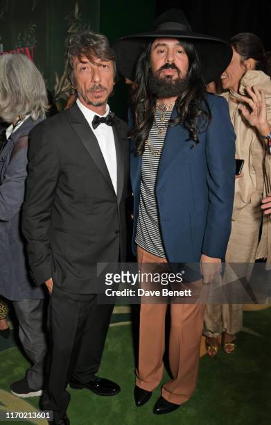 Valentino Creative Director Pierpaolo Piccioli and Alessandro Michele attend The Green Carpet Fashion Awards, Italia 2019, hosted by CNMI & Eco-Age,...