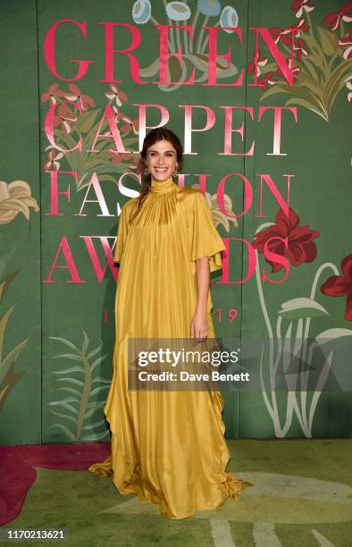 Elisa Sednaoui attends The Green Carpet Fashion Awards, Italia 2019, hosted by CNMI & Eco-Age, at Teatro Alla Scala on September 22, 2019 in Milan,...