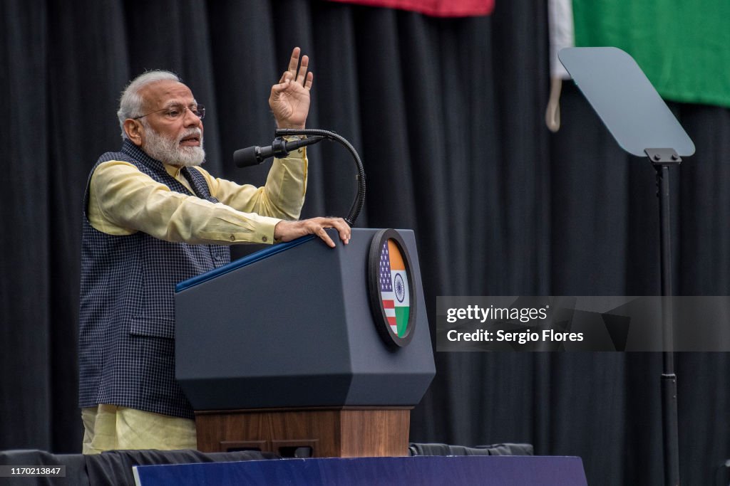 "Howdy, Modi" Event Welcomes Indian Prime Minister Narendra Modi To Houston, Texas