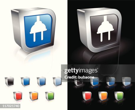 2 Plug Point Vector Two Pin Plug On 3d Royalty Free Vector Art High-Res Vector Graphic ...