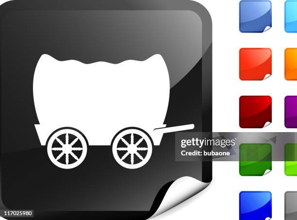 wild west wagon internet royalty free vector art - horse cart stock illustrations