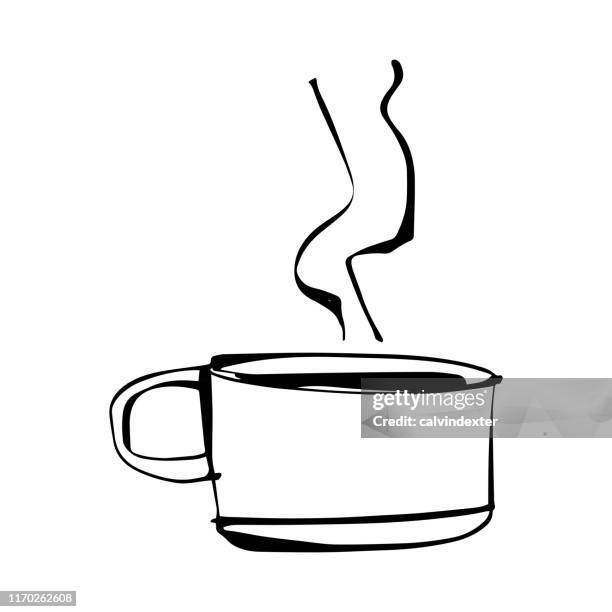 kaffeetasse design - espresso stock-grafiken, -clipart, -cartoons und -symbole
