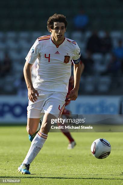 Javi Martinez of Spain during the UEFA European Under-21 Championship Group B match between Czech Republic and Spain at the Viborg Stadium on June...