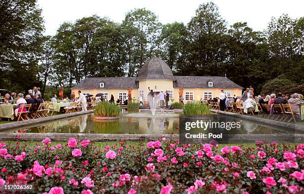 General view during the wedding of Princess Nathalie zu Sayn-Wittgenstein-Berleburg and Alexander Johannsmann on June 18, 2011 in Bad Berleburg,...