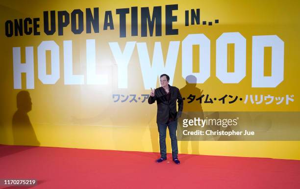 Director Quentin Tarantino attends the Japan premiere of 'Once Upon A Time In Hollywood' on August 26, 2019 in Tokyo, Japan.