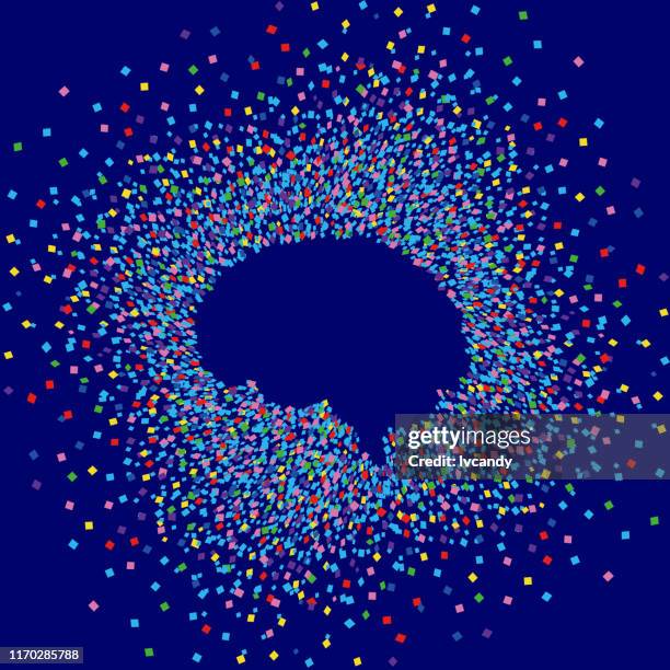 brainstorming - mind blown stock illustrations