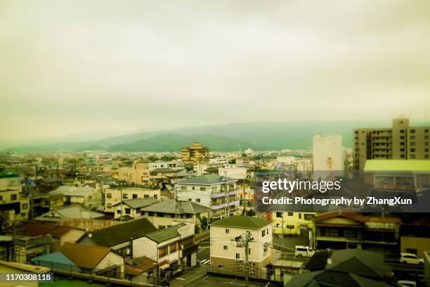 shizuoka skyline, japan at day time. - office building exterior small stock pictures, royalty-free photos & images