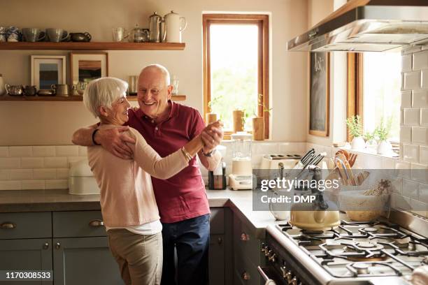 love never grows old - old couple dancing stock pictures, royalty-free photos & images