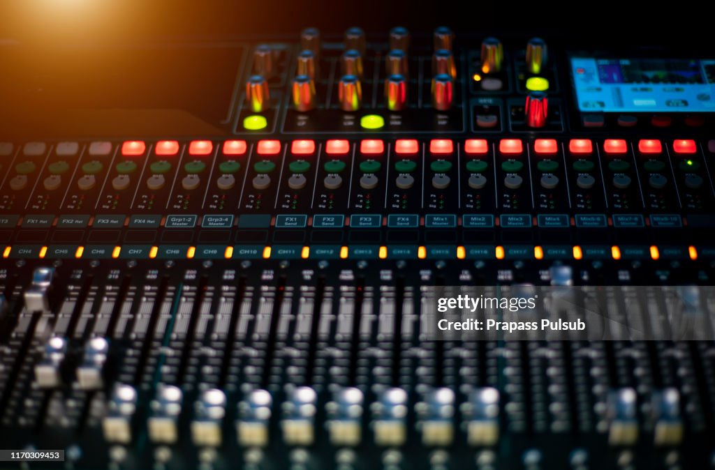 Sound System Control Panel High-Res Stock Photo - Getty Images
