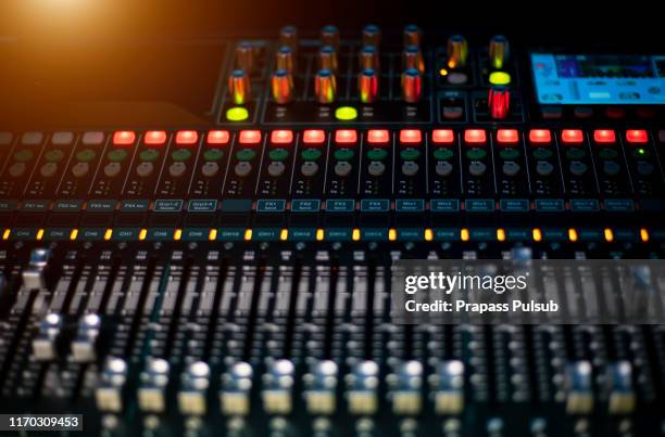 Sound System Control Panel Table Designs Sliding Switches Photos and Premium High Res Pictures - Getty Images