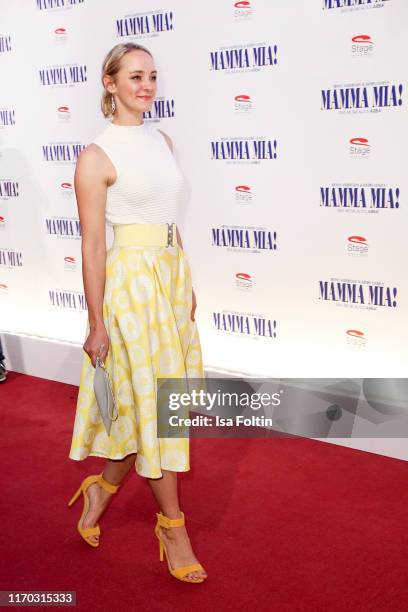 German actress Anne-Catrin Maerzke at the premiere of "Mamma Mia! - Das Musical" at Stage Theater des Westens on September 22, 2019 in Berlin,...