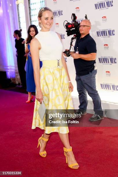 German actress Anne-Catrin Maerzke at the premiere of "Mamma Mia! - Das Musical" at Stage Theater des Westens on September 22, 2019 in Berlin,...