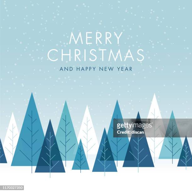 christmas background with trees. - vacations stock illustrations