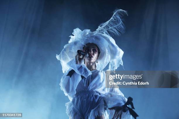 Twigs performs at Afropunk Brooklyn at Commodore Barry Park on August 25, 2019 in the Brooklyn borough of New York City.