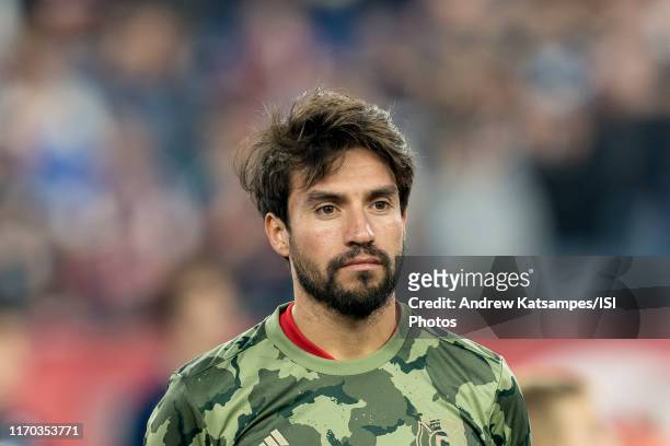 Nicolas Gaitan of Chicago Fire during a game between Chicago Fire and New England Revolution at Gillette Stadium on August 24, 2019 in Foxborough,...