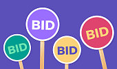 Bidding Auction Signs