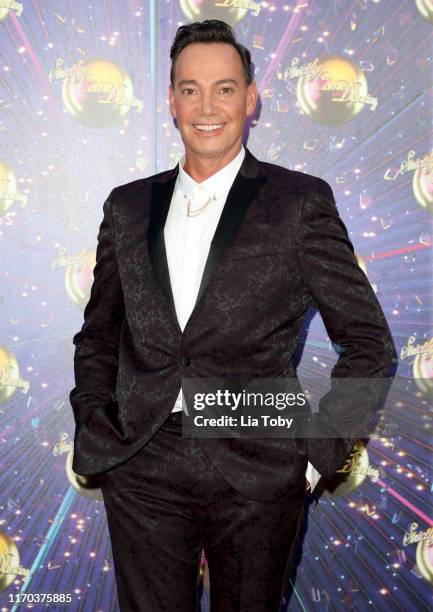 Judge Craig Revel Horwood attends the "Strictly Come Dancing" launch show red carpet at Television Centre on August 26, 2019 in London, England.