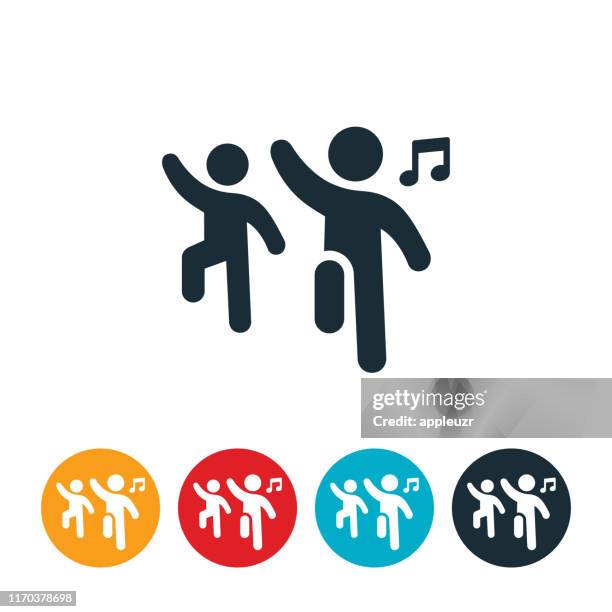 aerobics icon - participant icon stock illustrations