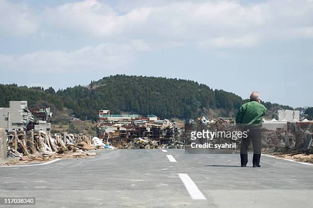 japan earthquake and tsunami, march 11th. - earthquake stock pictures, royalty-free photos & images