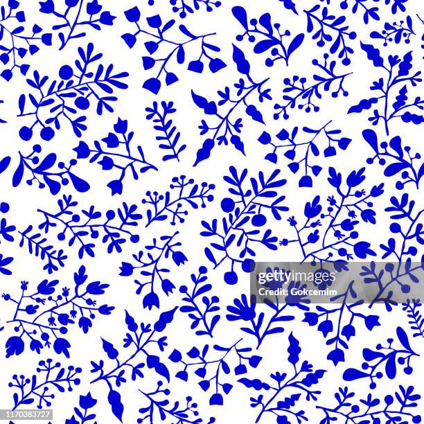 illustrations, cliparts, dessins animés et icônes de tiile de bohême bleue florale. vector tile pattern, lisbon arabic floral mosaic, mediterranean seamless ornament, geometric folklore ornament. texture tribale de vecteur ethnique. - bobo