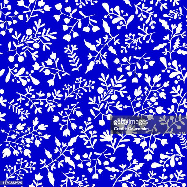 floral blue bohemian tile. vector tile pattern, lisbon arabic floral mosaic, mediterranean seamless ornament, geometric folklore ornament. tribal ethnic vector texture. - damask background stock illustrations