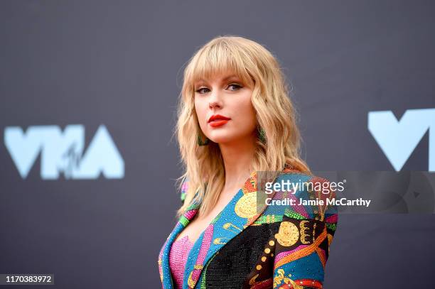 Taylor Swift attends the 2019 MTV Video Music Awards at Prudential Center on August 26, 2019 in Newark, New Jersey.
