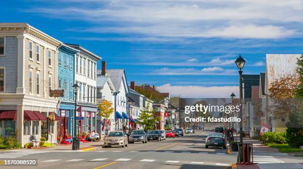 st. andrews-new brunswick, canada - st andrews by the sea stockfoto's en -beelden