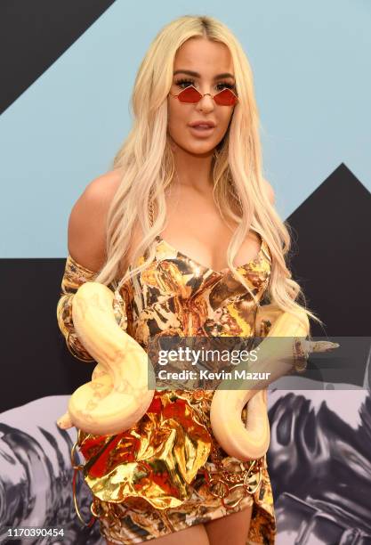 Tana Mongeau attends the 2019 MTV Video Music Awards at Prudential Center on August 26, 2019 in Newark, New Jersey.