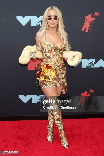 Tana Mongeau attends the 2019 MTV Video Music Awards at Prudential Center on August 26, 2019 in Newark, New Jersey.