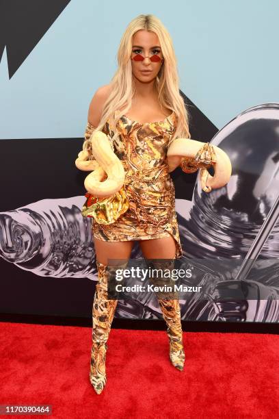 Tana Mongeau attends the 2019 MTV Video Music Awards at Prudential Center on August 26, 2019 in Newark, New Jersey.