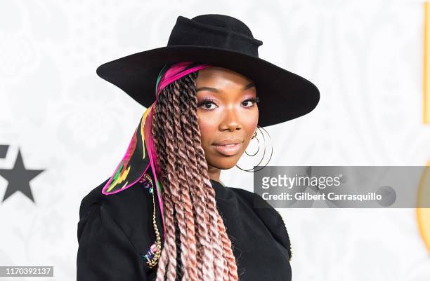 Singer-songwriter Brandy attends 2019 Black Girls Rock! at NJ Performing Arts Center on August 25, 2019 in Newark, New Jersey.
