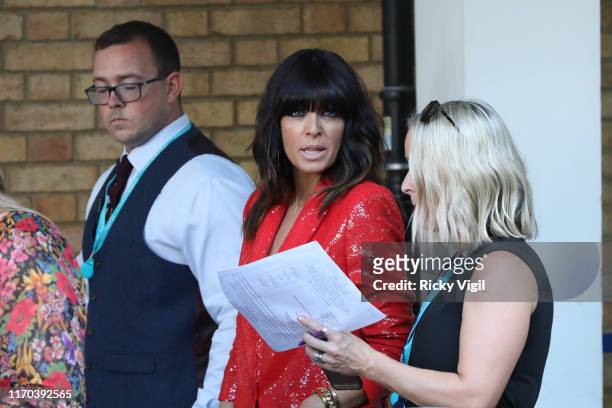 Claudia Winkleman seen at "Strictly Come Dancing" red carpet launch show - recording at Television Centre on August 26, 2019 in London, England.