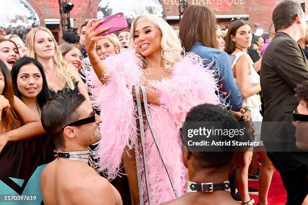 Nikita Dragun attends the 2019 MTV Video Music Awards at Prudential Center on August 26, 2019 in Newark, New Jersey.