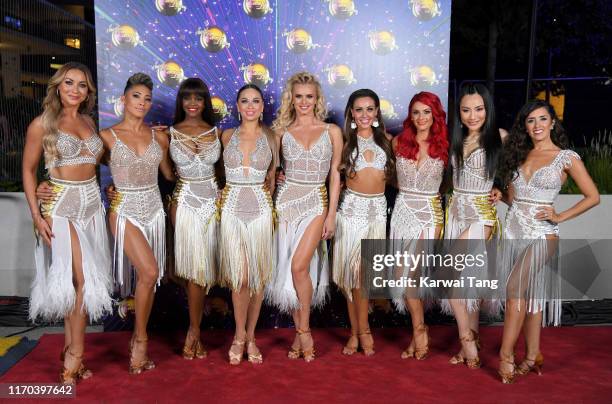 Luba Mushtuk, Karen Clifton, Oti Mabuse, Katya Jones, Nadiya Bychkova, Amy Dowden, Dianne Buswell, Nancy Xu and Janette Manrara attend the "Strictly...