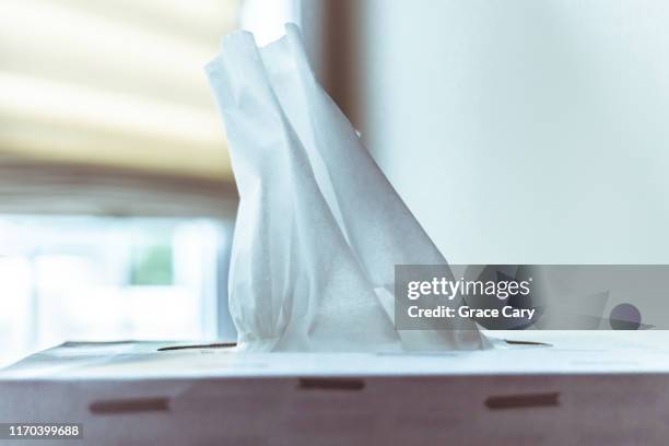 box of facial tissue - box of tissues stock pictures, royalty-free photos & images