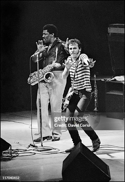 Springsteen Webmley 1981 162 Bruce Springsteen Performs At Wembley Stadium Stock Photos, High ...