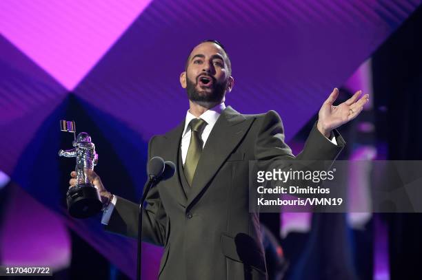 Marc Jacobs speaks onstage during the 2019 MTV Video Music Awards at Prudential Center on August 26, 2019 in Newark, New Jersey.