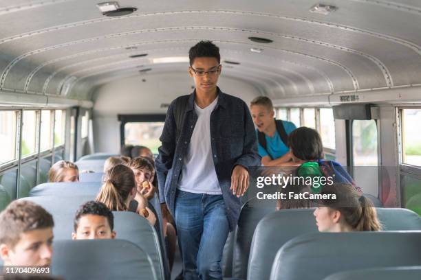 Student Bus Ride 354 Riding School Bus Stock Photos, High-Res Pictures, and Images ...