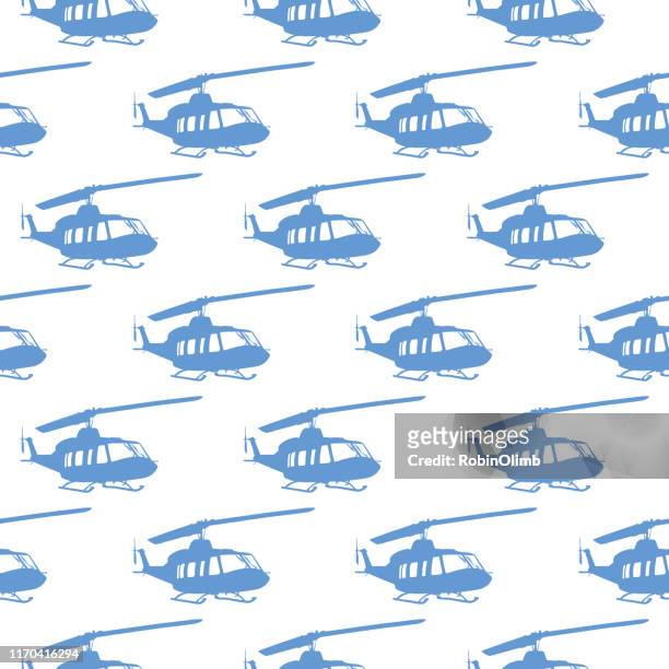 復古直升機無縫模式2 - helicopter rotors 幅插畫檔、美工圖案、卡通及圖標