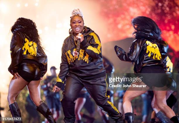 Missy Elliott performs onstage during the 2019 MTV Video Music Awards at Prudential Center on August 26, 2019 in Newark, New Jersey.