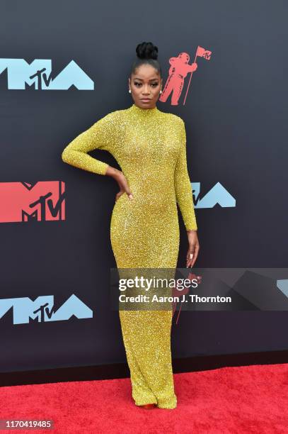 Keke Palmer attends the 2019 MTV Video Music Awards red carpet at Prudential Center on August 26, 2019 in Newark, New Jersey.