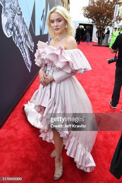 Zara Larsson attends the 2019 MTV Video Music Awards at Prudential Center on August 26, 2019 in Newark, New Jersey.