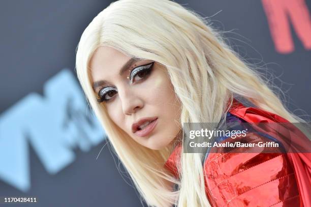 Ava Max attends the 2019 MTV Video Music Awards at Prudential Center on August 26, 2019 in Newark, New Jersey.