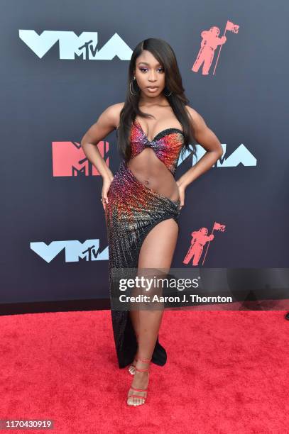 Normani attends the 2019 MTV Video Music Awards red carpet at Prudential Center on August 26, 2019 in Newark, New Jersey.