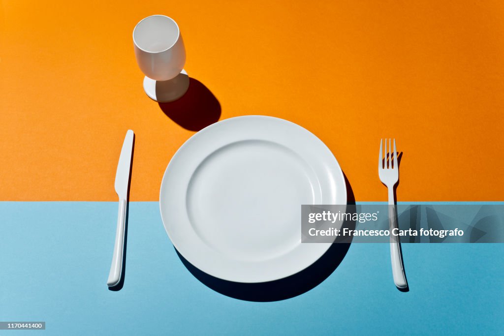 Empty Plate Table Setting