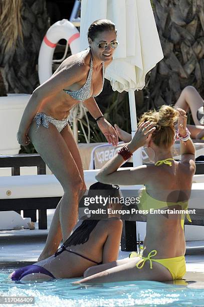 Maria Jose Suarez , Raquel Rodriguez and Elisabeth Reyes sighted on June 20, 2011 in Marbella, Spain.