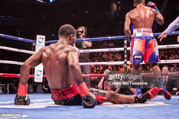 October 14: MANDATORY CREDIT Bill Tompkins/Getty Images Erislandy Lara defeats Terrell Gausha by TKO in their Super Welterweight fighton October 14,...