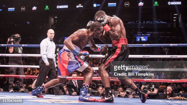 October 14: MANDATORY CREDIT Bill Tompkins/Getty Images Erislandy Lara defeats Terrell Gausha by TKO in their Super Welterweight fighton October 14,...